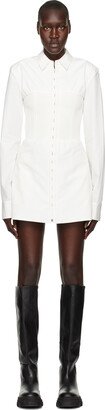 White Hook Tube Shirt Dress