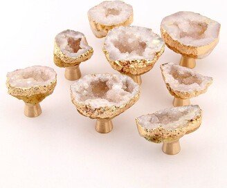 Crystal Brass Base Drawer Knob, Cabinet Knobs Dresser Cupboard Pulls, Modern Knobs, Furniture Makeover Hardware