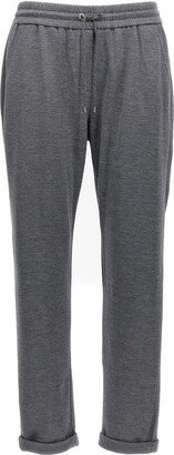 Drawstring Track Pants-BW