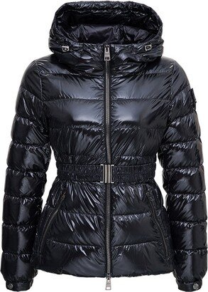 Belted Puffer Jacket-AB