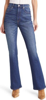 High Waist Slim Bootcut Jeans-AB