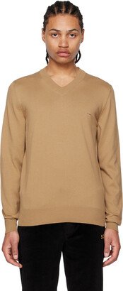 Tan Embroidered Sweater-AA