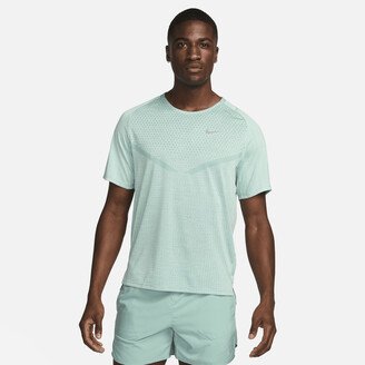 Men's TechKnit Dri-FIT ADV Short-Sleeve Running Top in Green