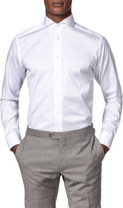 Slim Fit Solid Dress Shirt-AA