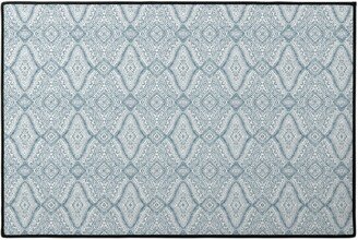 Door Mats: Tribal Dot - Navy Door Mat, Blue