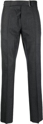 Tapered-Leg Wool Trousers-AF