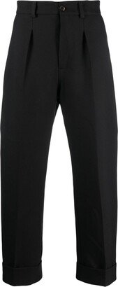 Zayden barrel-leg trousers