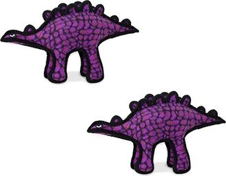 Tuffy Jr Dinosaur Stegosaurus, 2-Pack Dog Toys