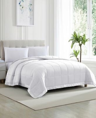 Royal Luxe Classic White Down Light Warmth Microfiber Blankets Created For Macys