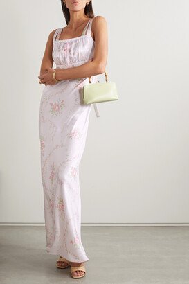 Kyan Floral-print Silk-satin Maxi Dress - Pink