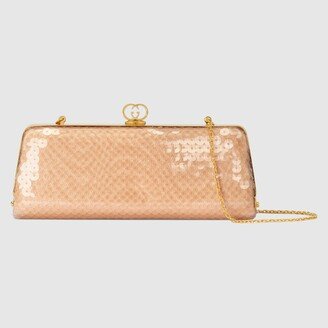 Broadway small sequin moiré evening bag