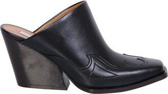 Square-Toe Slip-On Mules-AB