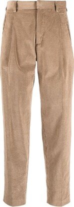 Pleat-Detail Corduroy Trousers