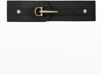 Vaincourt Paris La Gracieuse Wide Leather Belt-AA