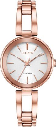 Women's Eco-Drive Modern Axiom Bangle Watch in Rose Gold Stainless Steel