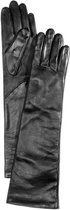 Long Leather Tech Gloves, Created for Macy's