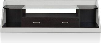 Henry Storage TV Stand for TVs up to 78 White/Espresso - miBasics