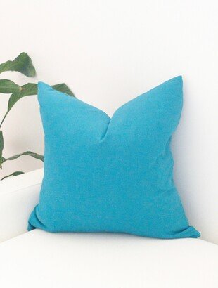 Peacock Blue Designer Pillow Cover, 20 X Cotton Cover