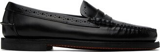 Black Dan Perforated Loafers