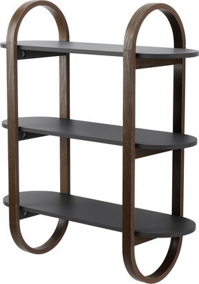 Umbra Bellwood Wall Shelf Black/Walnut