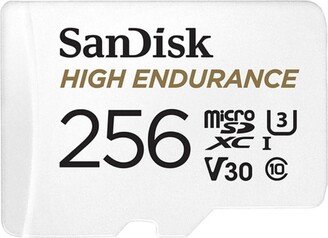 SanDisk High Endurance Micro Sdx Card for 256GB, U3, V30 C10 Full Hd Recording