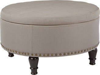OS Home and Office Furniture Model Augusta Storage Ottoman - Klein Dolphin