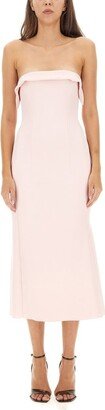 Strapless Flared Hem Dress