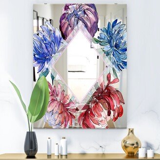 Designart 'Garland Sweet 16' Farmhouse Mirror - Printed Wall Mirror