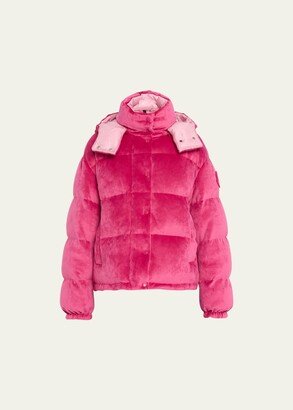 Daos Velvet Puffer Jacket