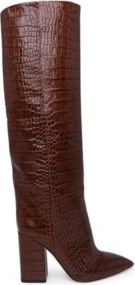 Anja brown leather boots