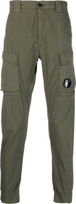 Logo-Patch Tapered Trousers-AO