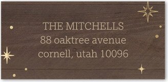 Address Labels: Vintage Woodgrain Address Label, Brown, Address Label, Matte