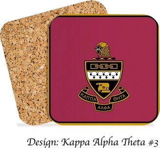 Kappa Alpha Theta Beverage Coasters Square | Set Of 4