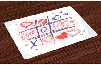 Valentines Day Place Mats, Set of 4