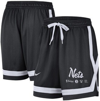 Women's Black Brooklyn Nets Crossover Performance Shorts