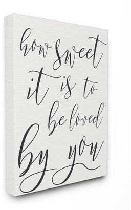 How Sweet It is Typography Canvas Wall Art, 30 x 40