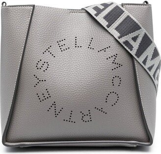 Logo Perforated Crossbody Bag-AB