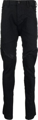 Panelled Skinny-Cut Trousers