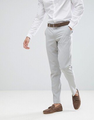 skinny suit pants in ice gray