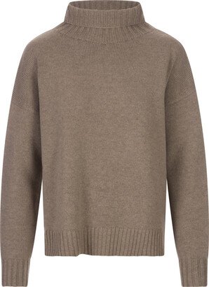 Dark Beige Gianna Turtleneck