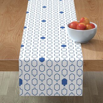 Table Runners: Mod Dreidels Table Runner, 90X16, Blue