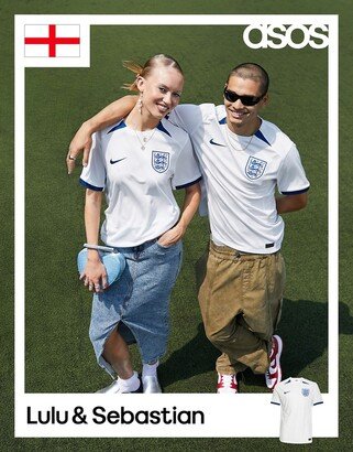 Nike Football Nike Soccer WWC23 England Stadium unisex home jersey in white