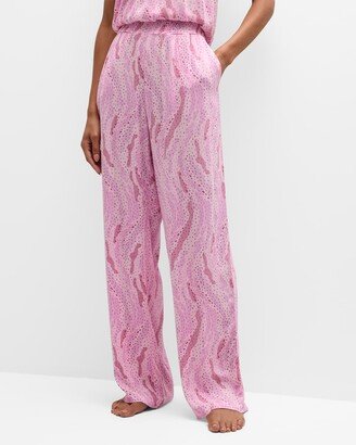 Miami Breeze Abstract-Print Lounge Pants