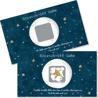 Big Dot of Happiness Twinkle Twinkle Little Star - Baby Shower or Birthday Party Game Scratch Off Cards - 22 Count