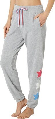 Star Spangled Joggers (Heather Grey) Women's Pajama