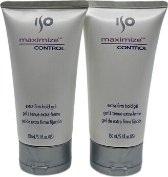 ISO Maximize Control Extra Firm Hold Gel 5.1 OZ Set of 2