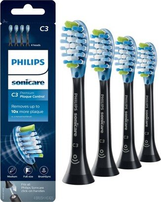 Philips Sonicare Premium Plaque Control Replacement Electric Toothbrush Head - HX9044/95 - - 4ct