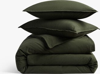 Full/Queen Organic Corduroy Duvet Cover Set