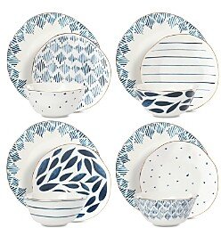 Blue Bay 12-Piece Dinnerware Set