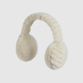 Shearling ear muffs with Double G-AA